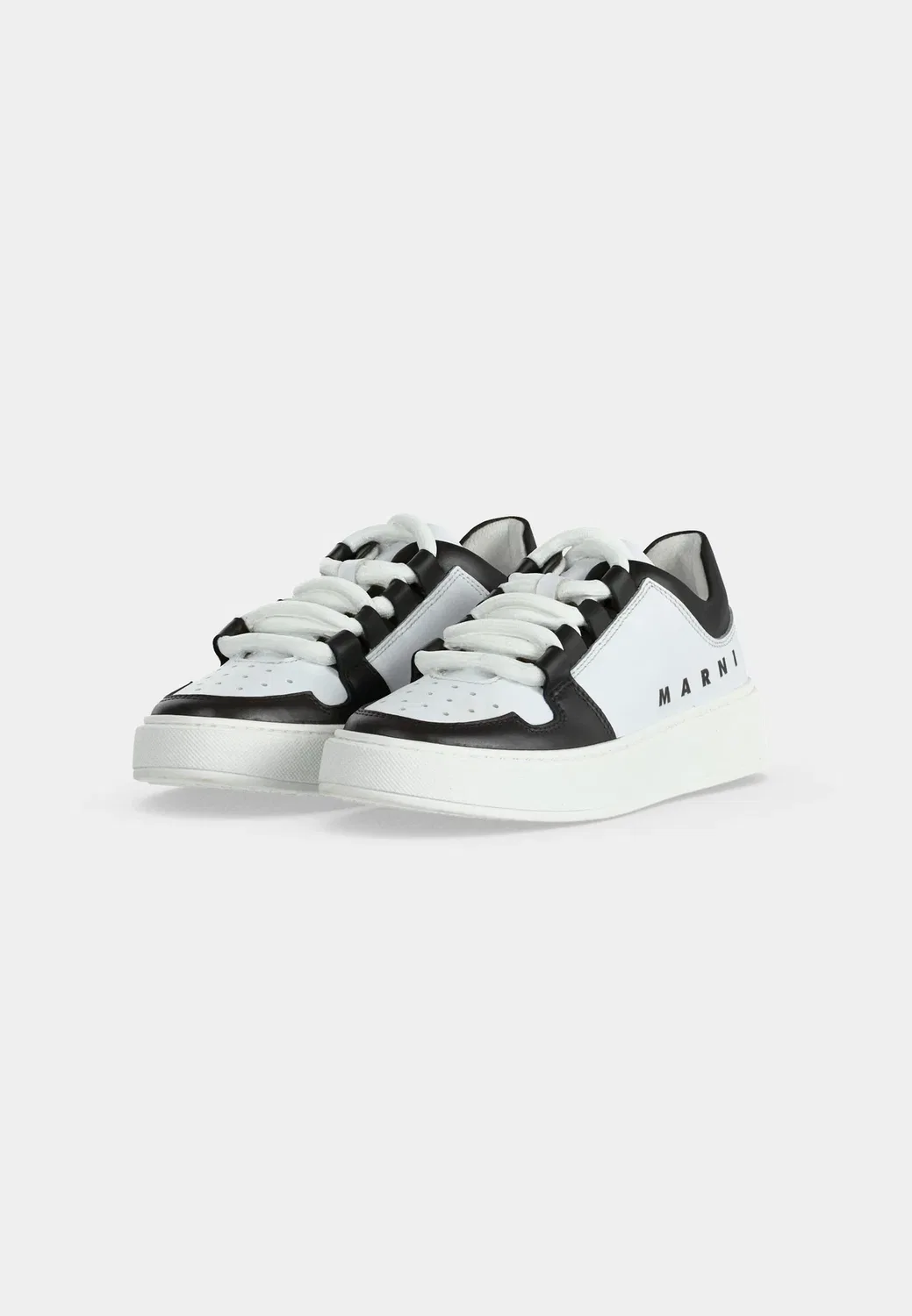 Унисекс - кроссовки Marni, White/Black — фото 3