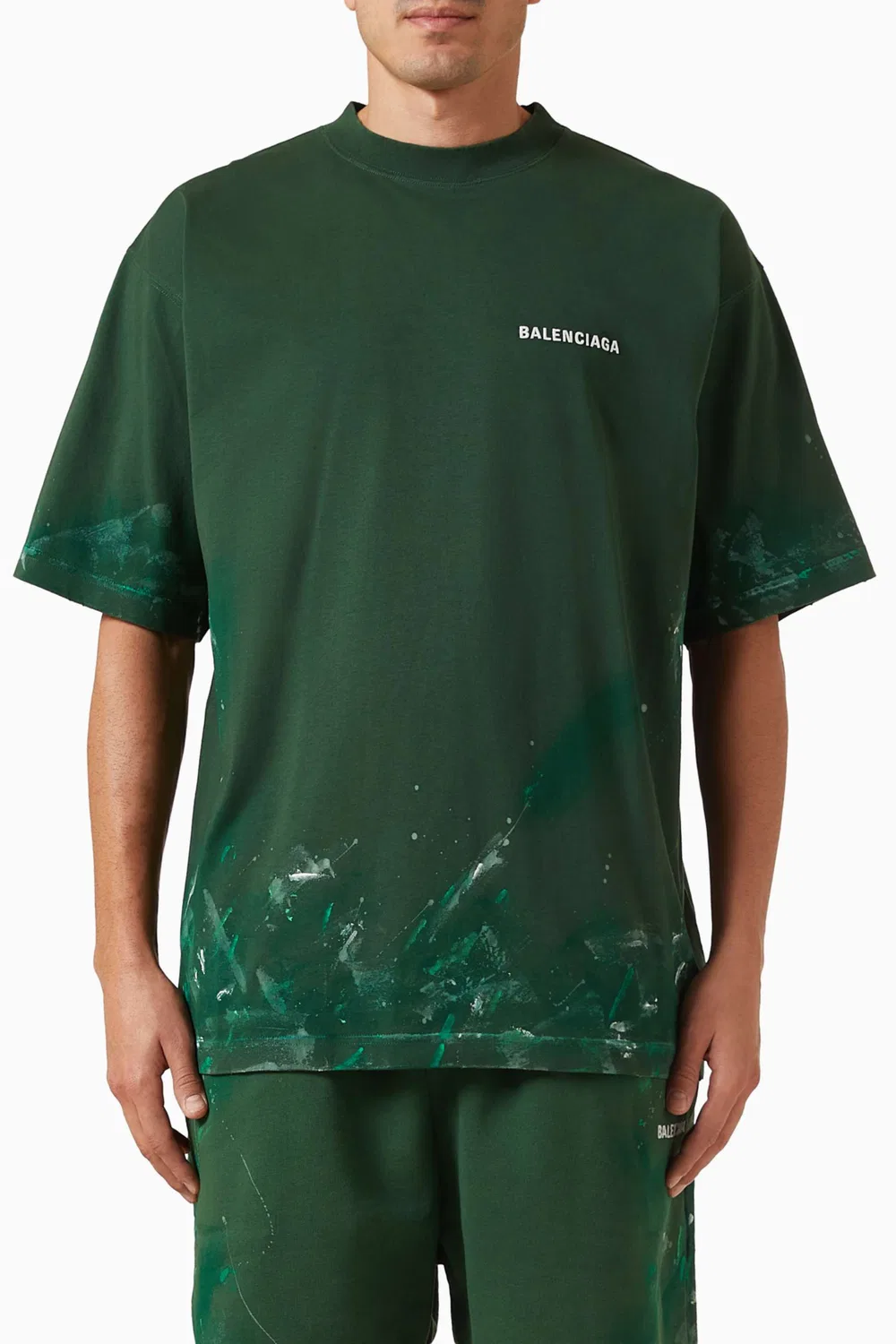 Футболка с принтом Paint Splatter Balenciaga