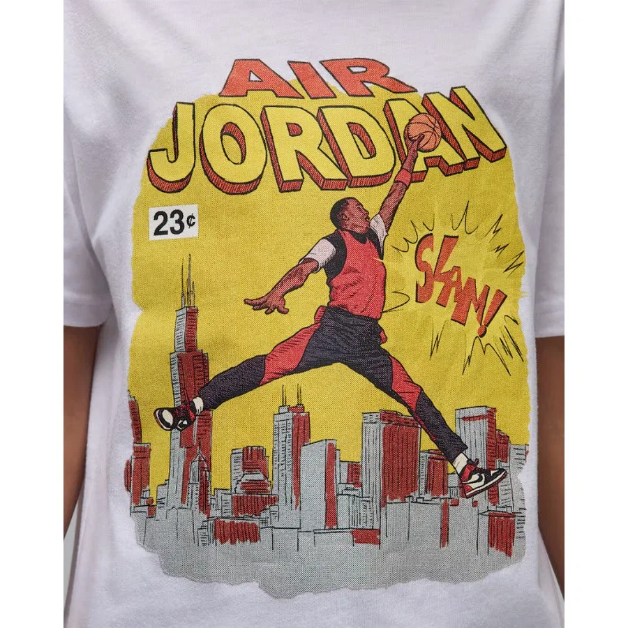 Детская футболка с длинным рукавом Comic Slam Nike Jordan, Черный — фото 4