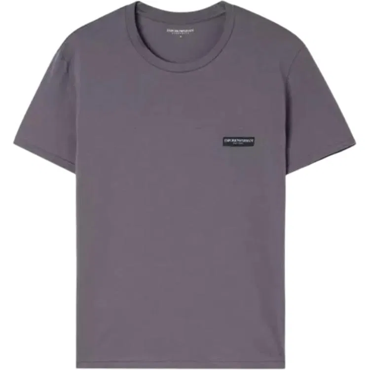 Мужская футболка с коротким рукавом, комплект из 2 штук, EMPORIO ARMANI, Gray Purple/Black — фото 3