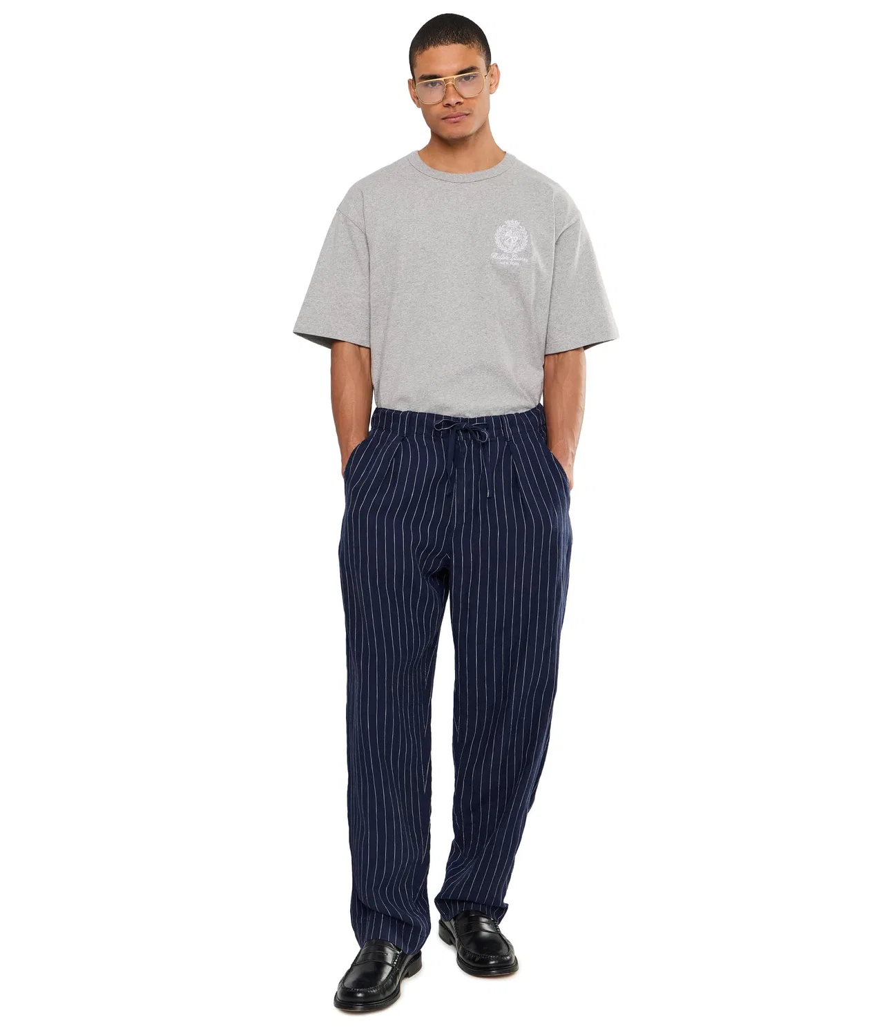 Футболка свободного кроя с графическим принтом. Polo Ralph Lauren, Andover Heather — фото 2