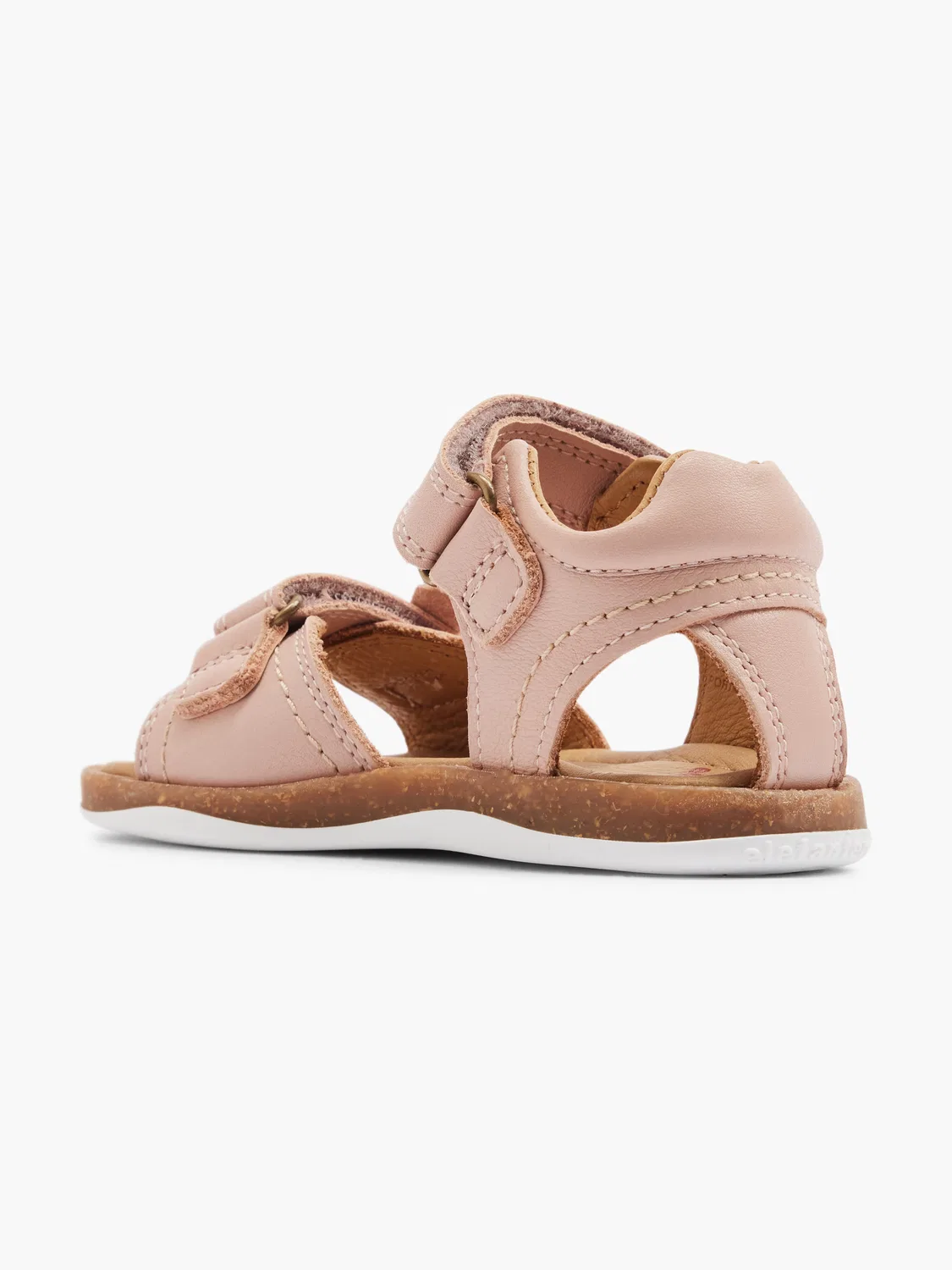 Детские сандалии на липучке elefanten, цвет Rose Gold — фото 3
