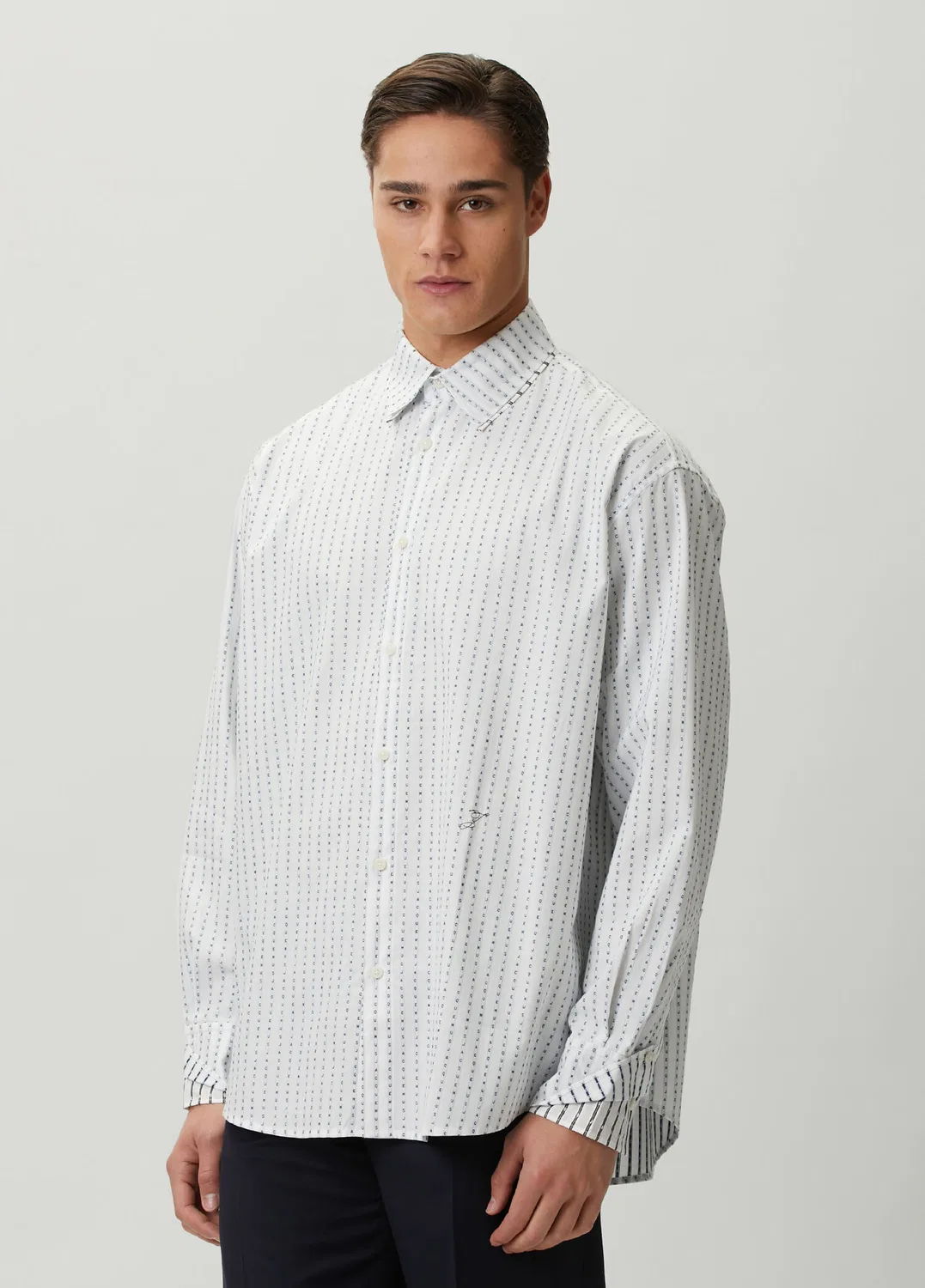 Рубашка Jacquemus, синяя — фото 3