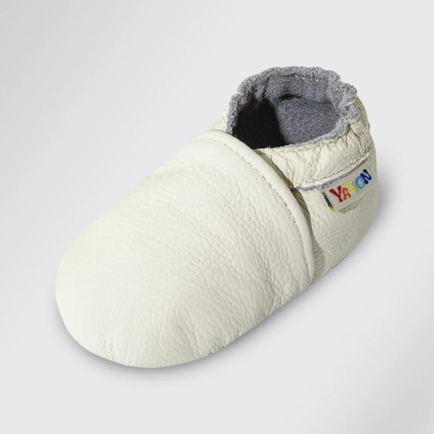 Кроссовки детские кожаные Basic Yalion, кремовый