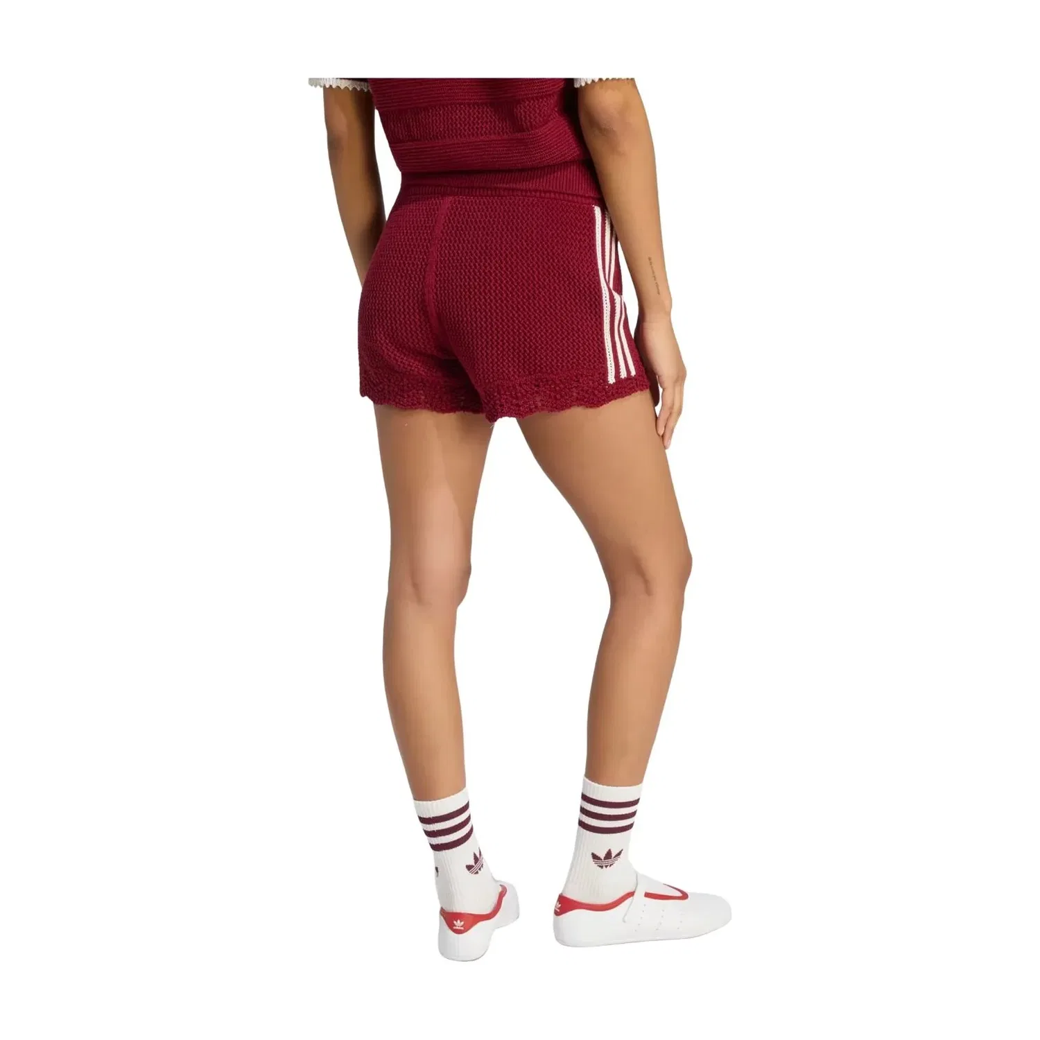Женские шорты Resort S Shorts Asia Sizing 'Collegiate Burgundy' adidas, Collegiate Burgundy — фото 3