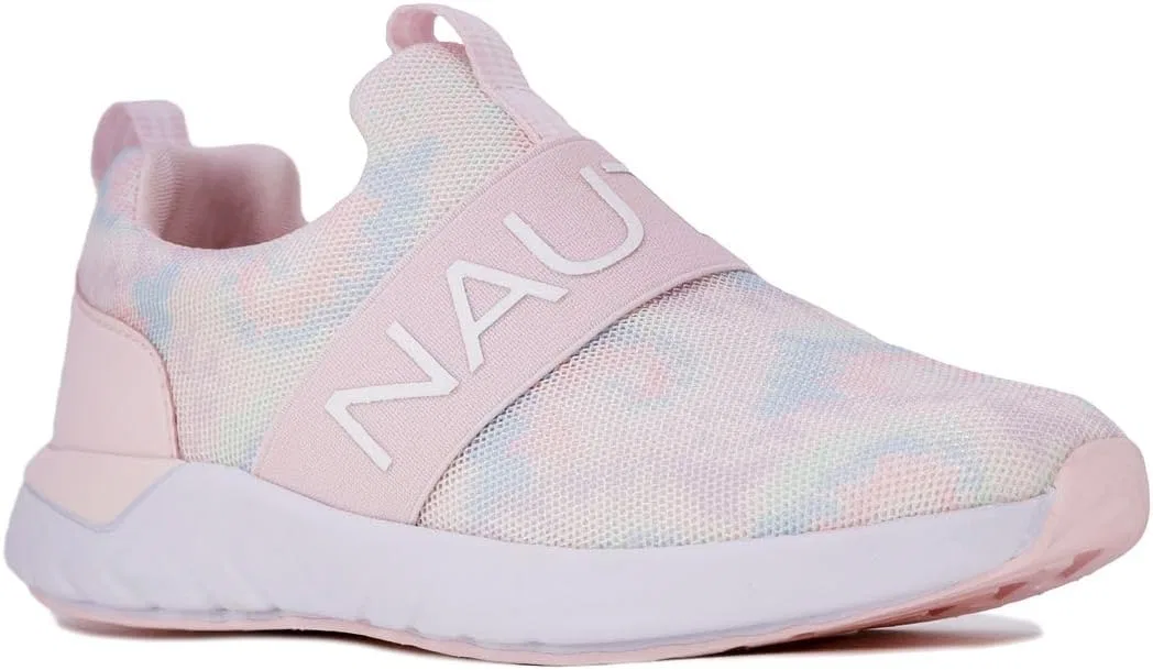 Детские кроссовки для девочек без шнуровки Nautica, Pastel Tie Dye