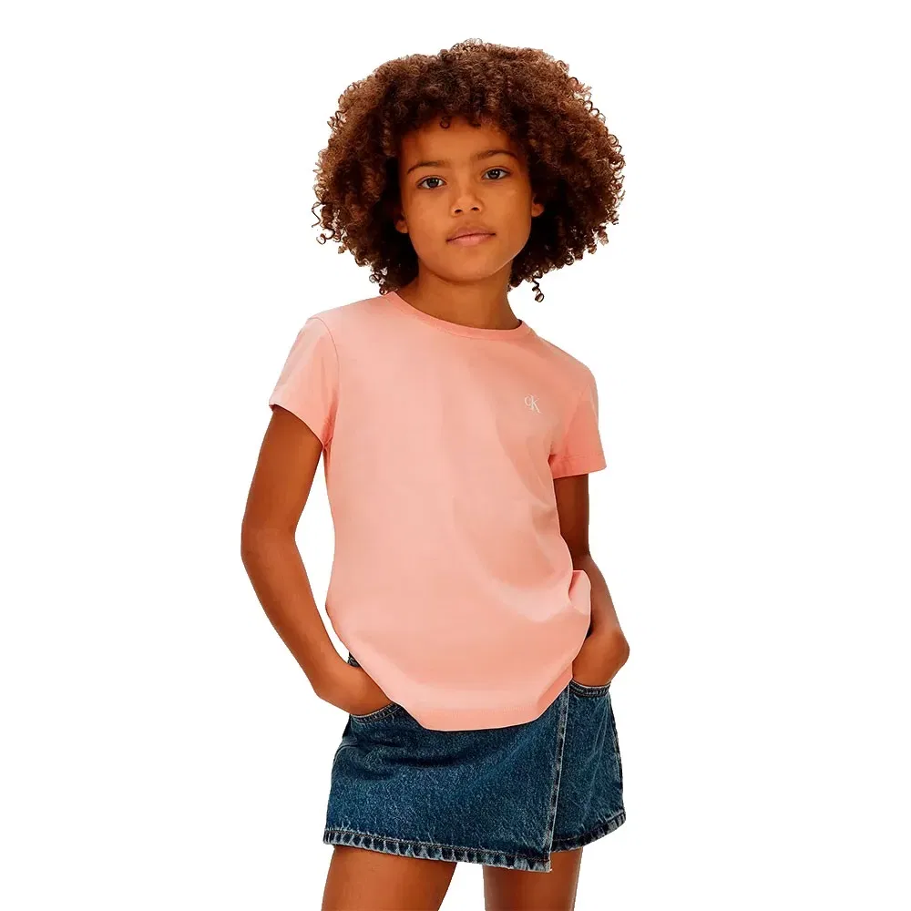 Футболка с коротким рукавом LVCKSJA50G Calvin Klein Jeans, комплект 2 шт, оранжевый