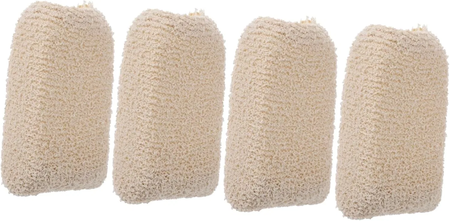 Мочалка для душа, банная губка, набор 8 шт, Amosfun, Beige