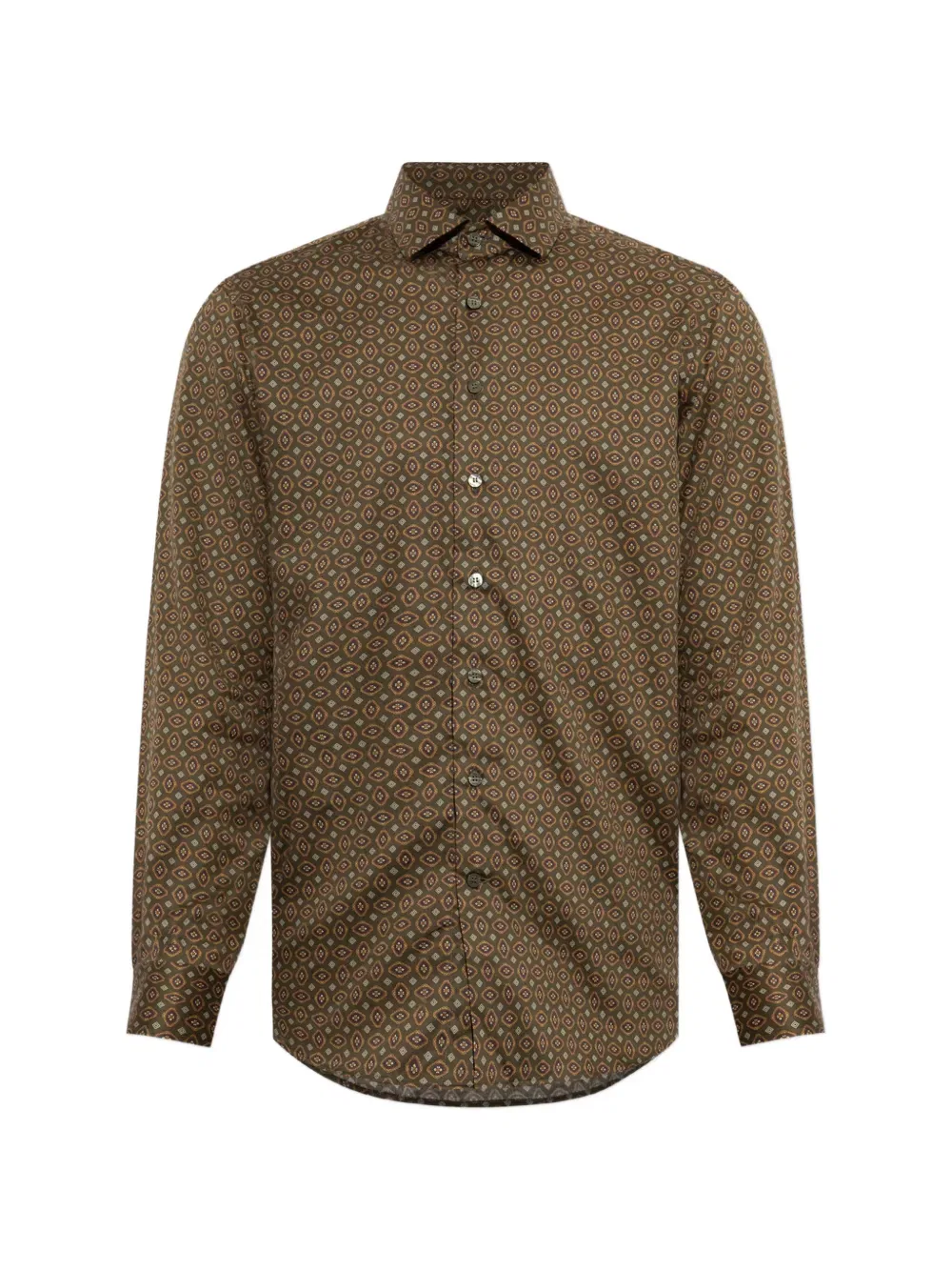 Рубашка хлопковая Etro, коричневый