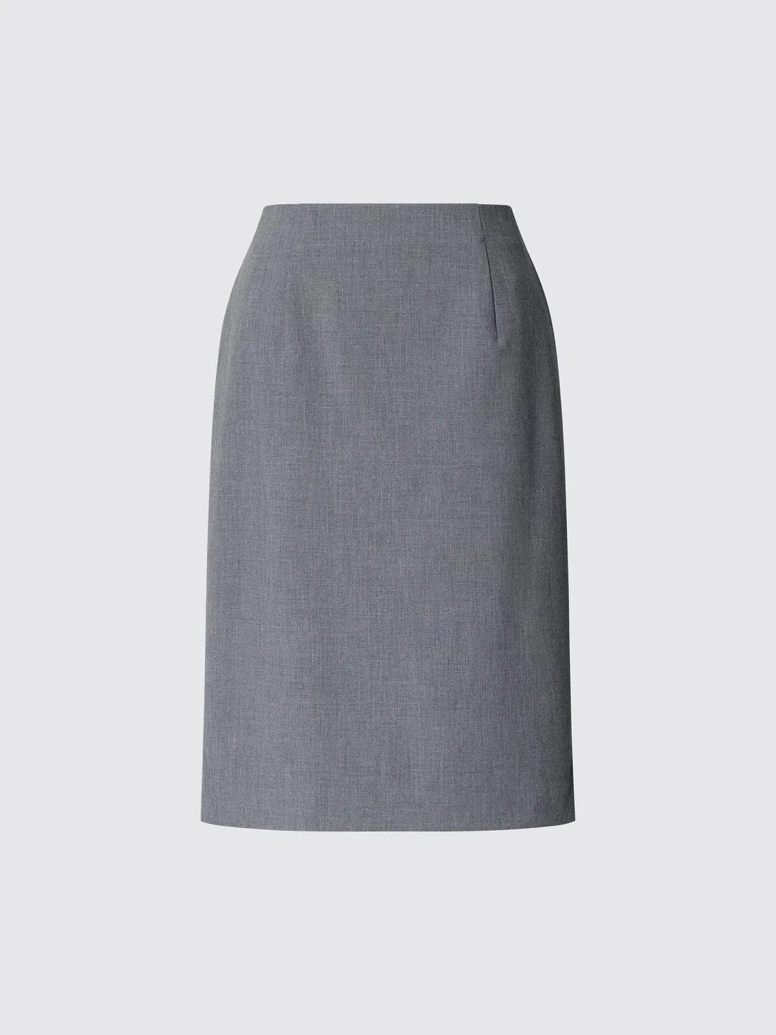 Юбка Uniqlo, эластичная миди, серый — фото 2