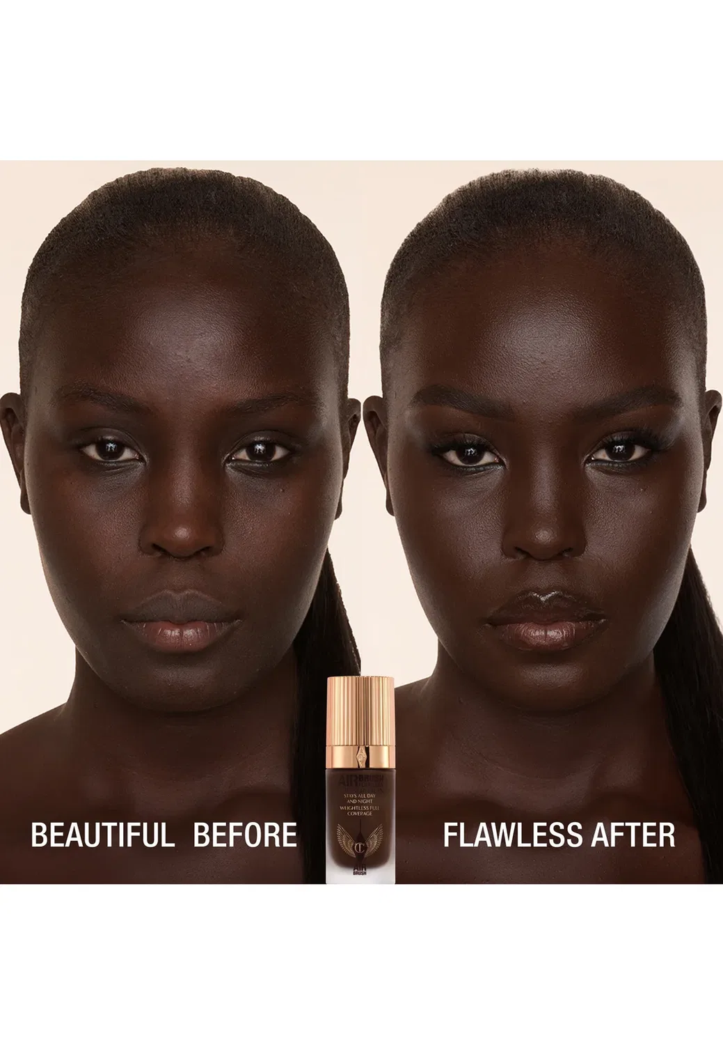 Безупречная тональная основа, созданная с помощью аэрографа. Charlotte Tilbury, 17 Neutral, 30 мл — фото 2