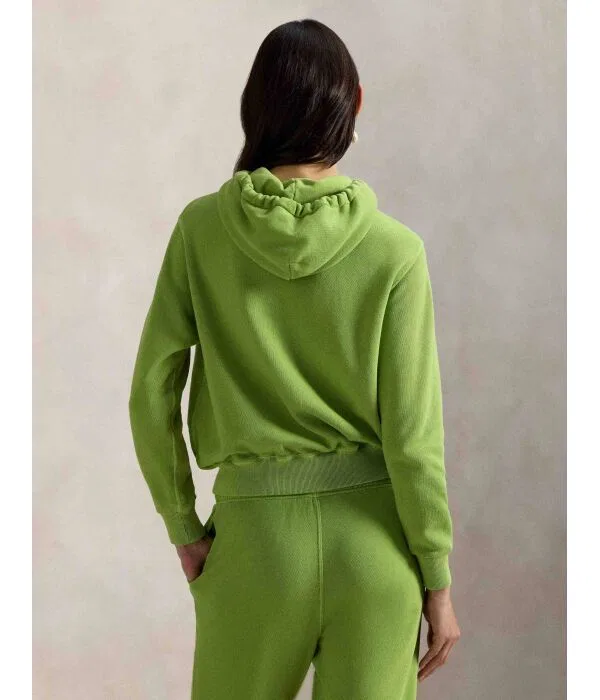 Женское худи Relaxed Fit Polo Ralph Lauren, зеленый — фото 3