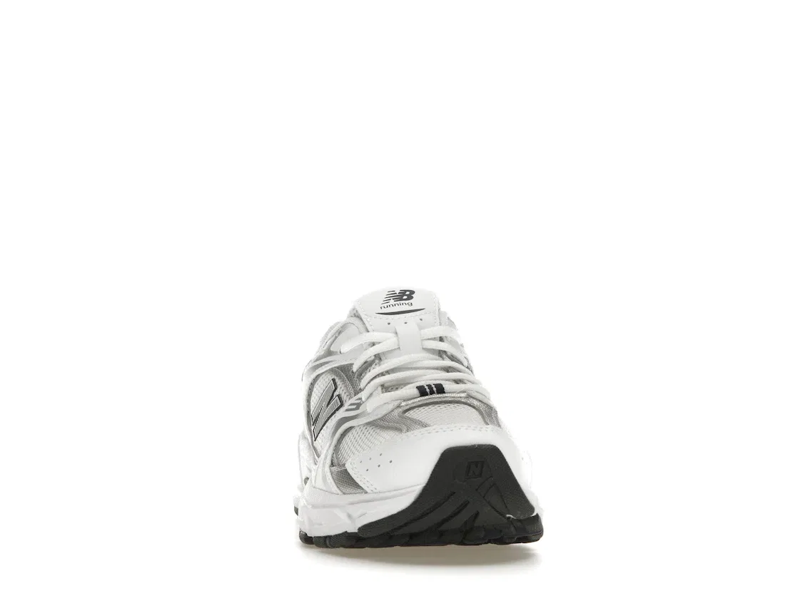 Детские кроссовки в ретро-стиле New Balance 530, White/Natural Indigo/Silver Metallic — фото 2