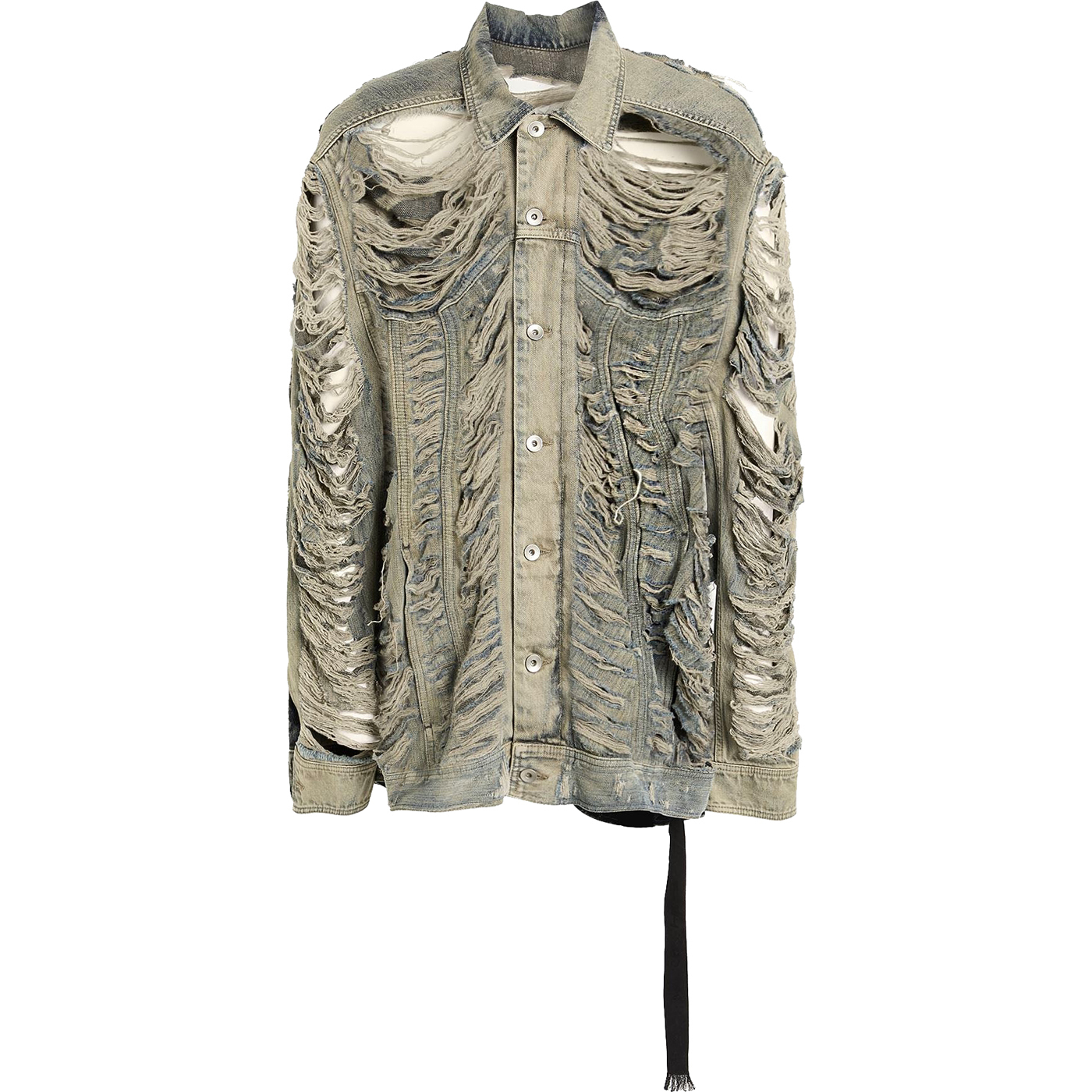 Джинсовая куртка Rick Owens Jumbo Worker, синий