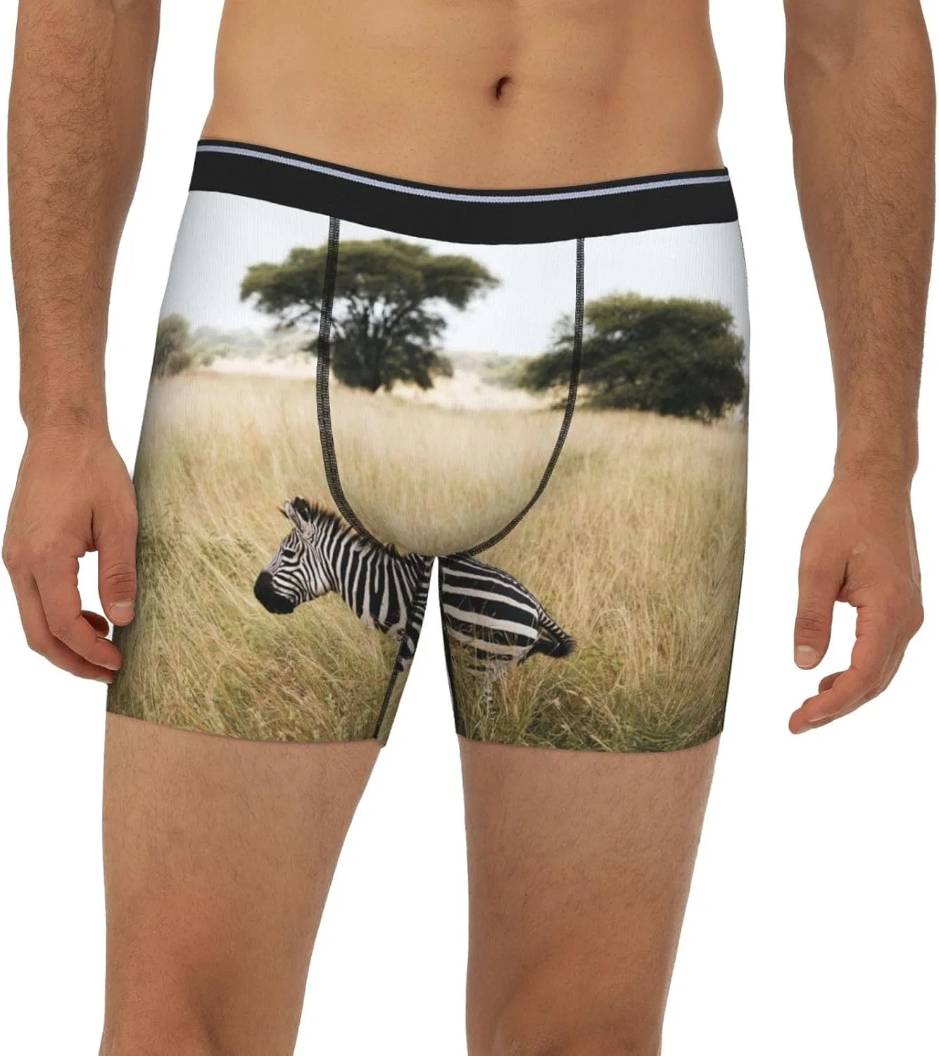 Боксеры дышащие Zebra Savanna, Black — фото 2