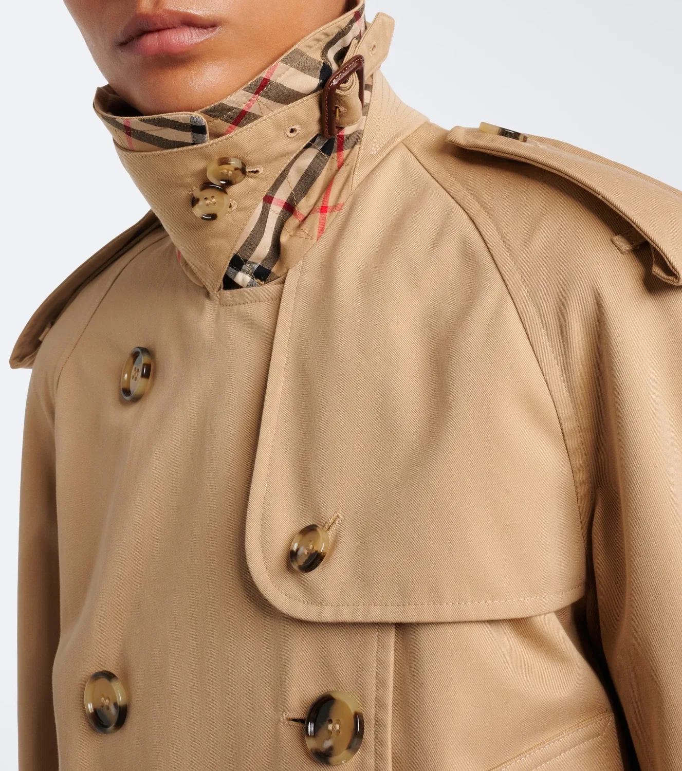 Тренч из хлопкового габардина Burberry, Honey — фото 3