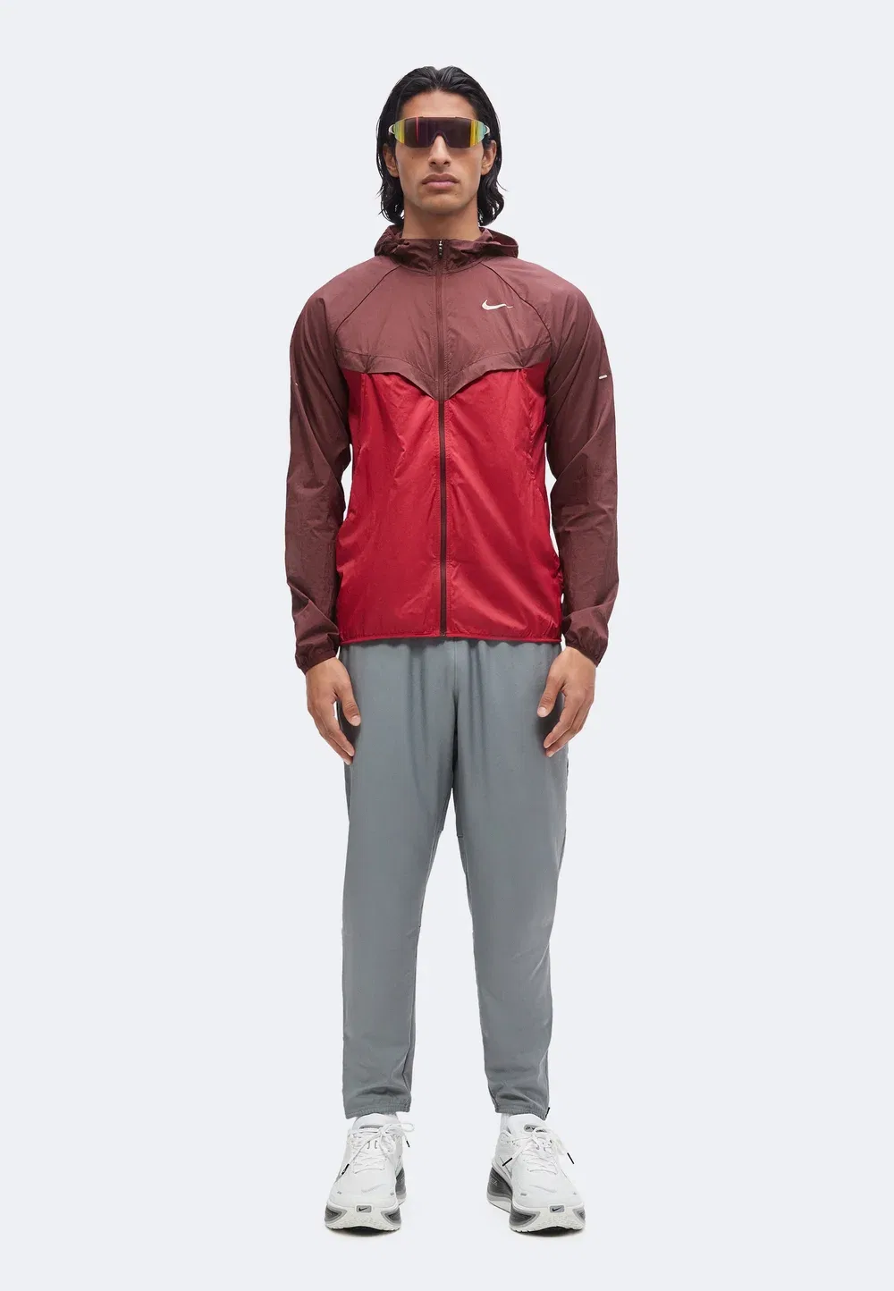Куртка для бега M nk uv rpl stride - беговая куртка Nike Performance, Mystic Dates/Tough Red — фото 2