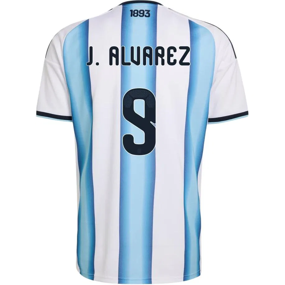 Детская футболка с принтом Soccer Jerseys Unisex Moderate Adidas, White/Snow Crystal Blue/Light Blue (Armband with Print) — фото 4