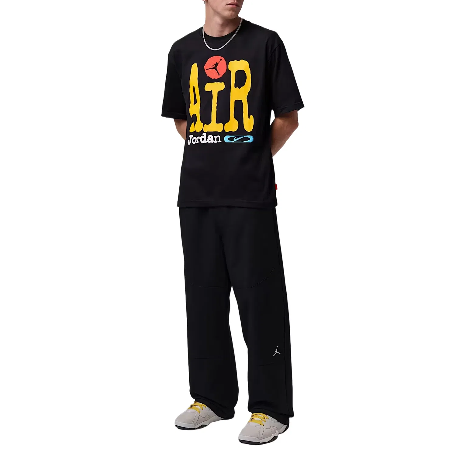 Мужская футболка с принтом Air Jordan T-Shirt, черный — фото 3