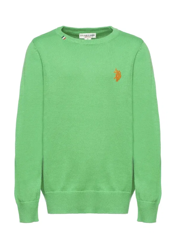 Джемпер хлопковый Jumper U.S. Polo Assn., verde, зеленый — фото 3