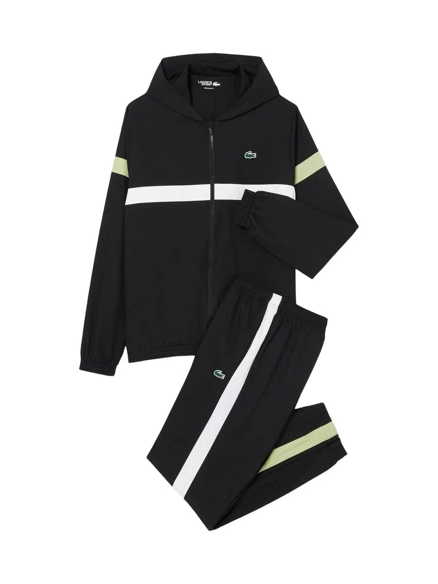 Спортивные брюки LACOSTE Regular, черные
