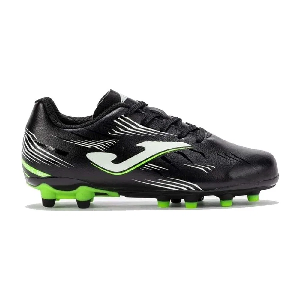 Детские футбольные бутсы для мальчиков с шипами Propulsion Jr 2501 Negro Firm Ground Joma