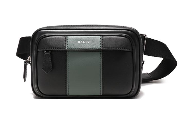 

BALLY Кожаная поясная сумка через плечо мужская черная серая зеленая