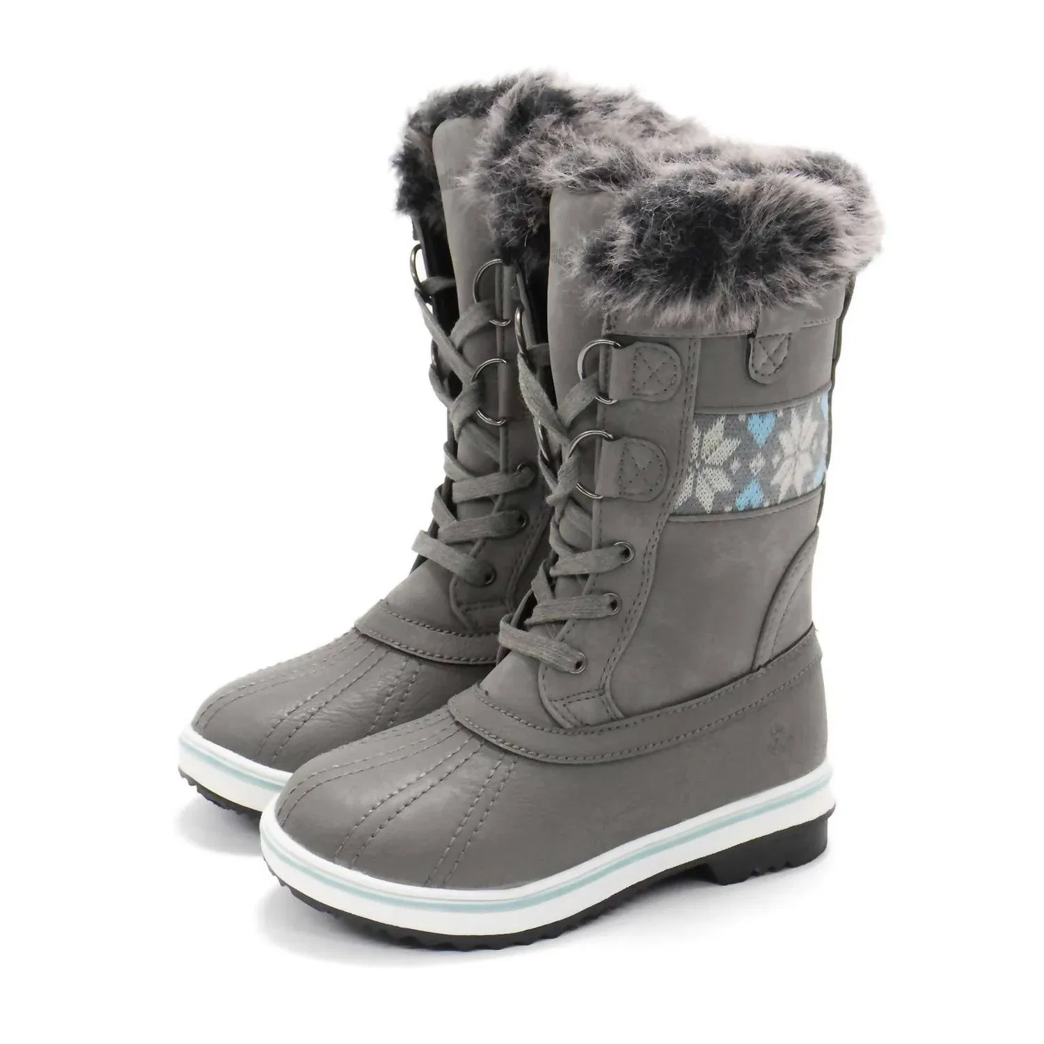 Детские зимние ботинки для девочек утепленные Bishop Jr Fashion Boot Northside, Gray — фото 2