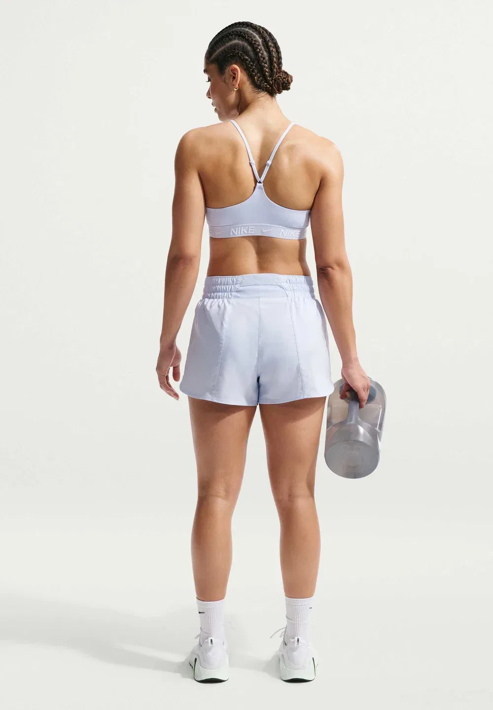 W nk one df mr 3in br short - спортивные шорты Nike Performance, Hydrogen Blue/White — фото 3