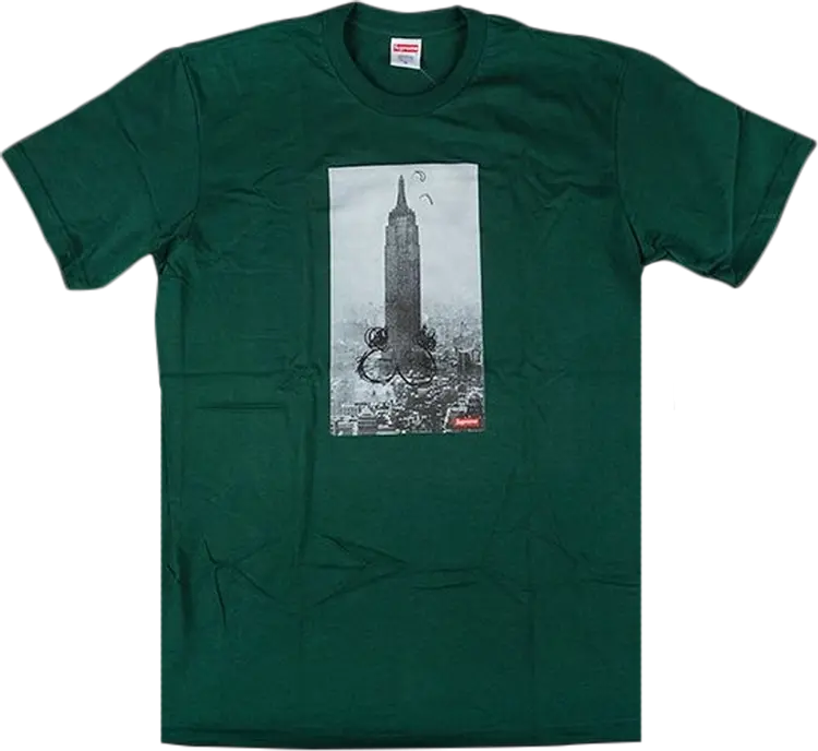 

Футболка Supreme Mike Kelley The Empire State Building T-Shirt 'Green', зеленый