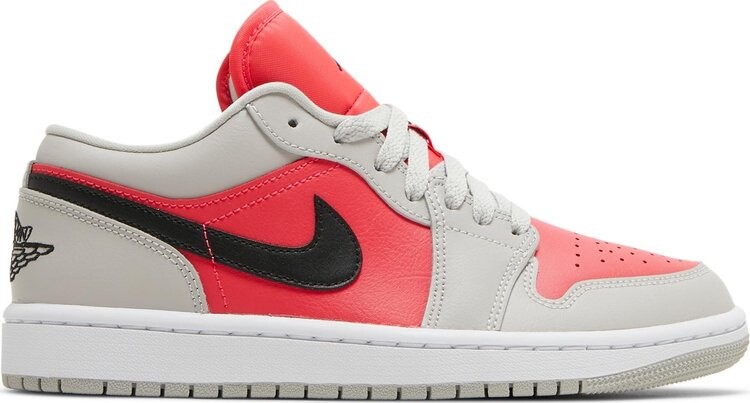 

Кроссовки Wmns Air Jordan 1 Low Light Iron Ore Siren Red, красный