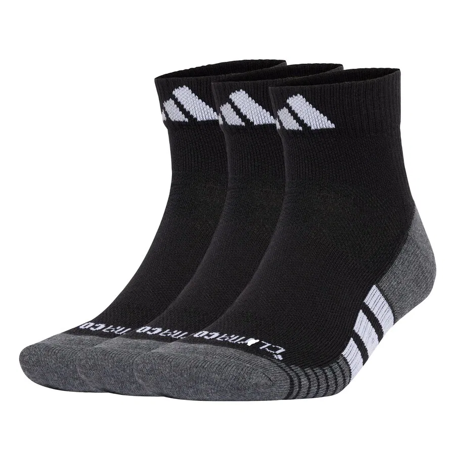 Спортивные носки ADIDAS PERFORMANCE 'Performance CLIMACOOL Cushioned Quarter 3-Pack' черного цвета