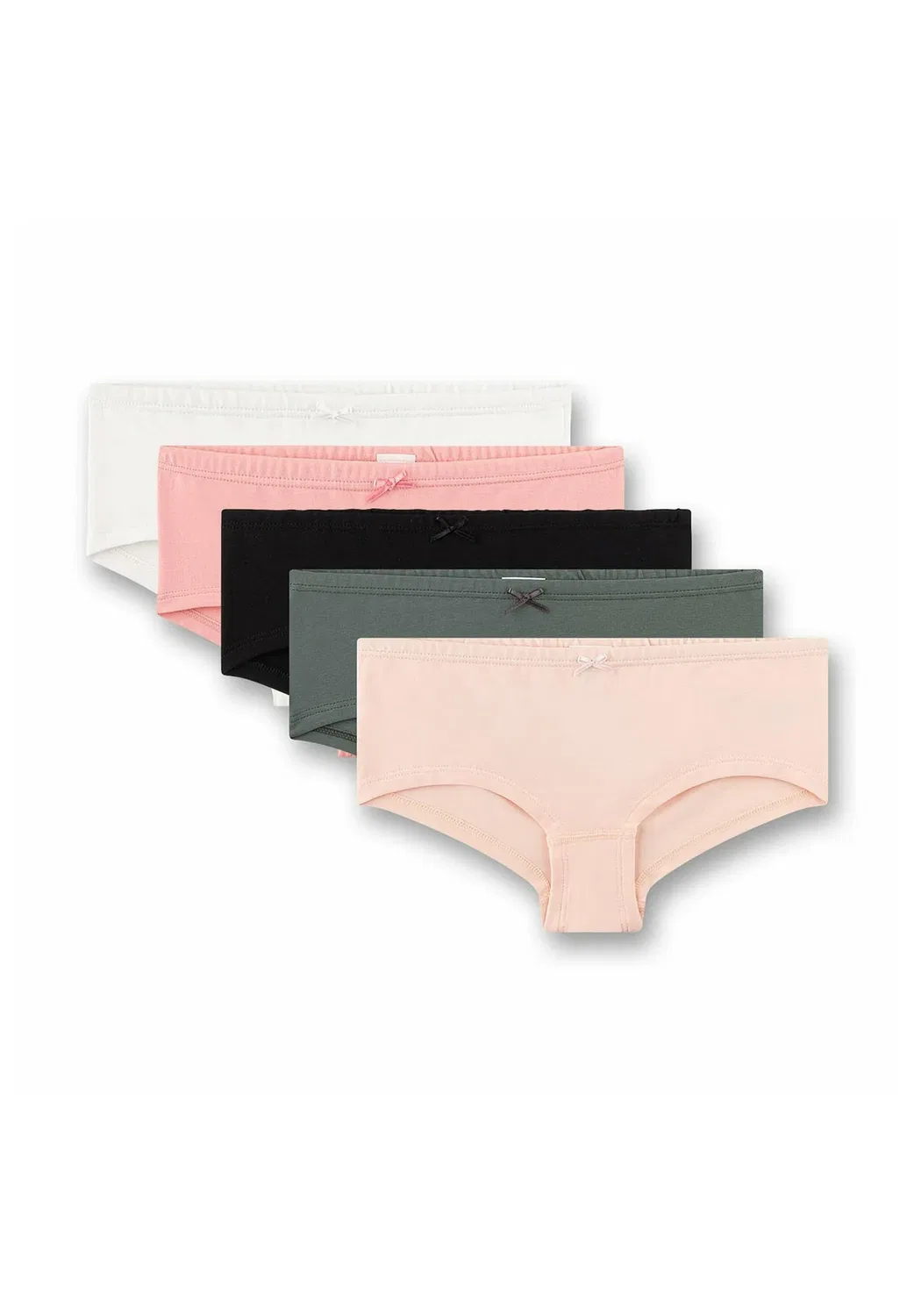 5 трусов в упаковке Sanetta, Schwarz Grün Rosa