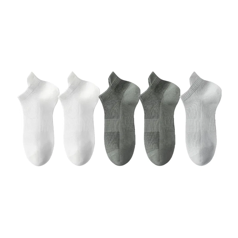Детские носки-следки с принтом, набор из 6 пар, MADALLO, Raw White 2+Army Green 2+Silver Gray