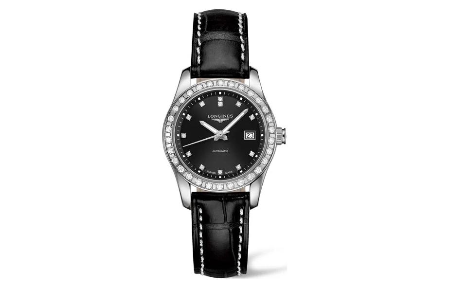 

LONGINES Часы Women's Conquest Classic Collection Watch, Black Dial