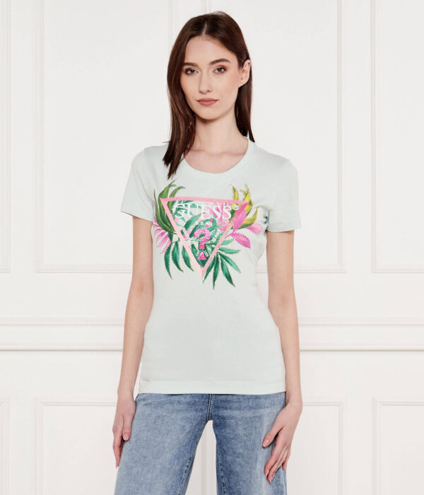 

Футболки Slim fit Guess Jeans, голубой