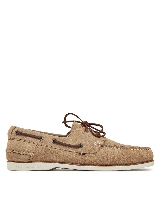 

Полуботинки Th Boat Shoe Core Suede FM0FM05387 Tommy Hilfiger, бежевый