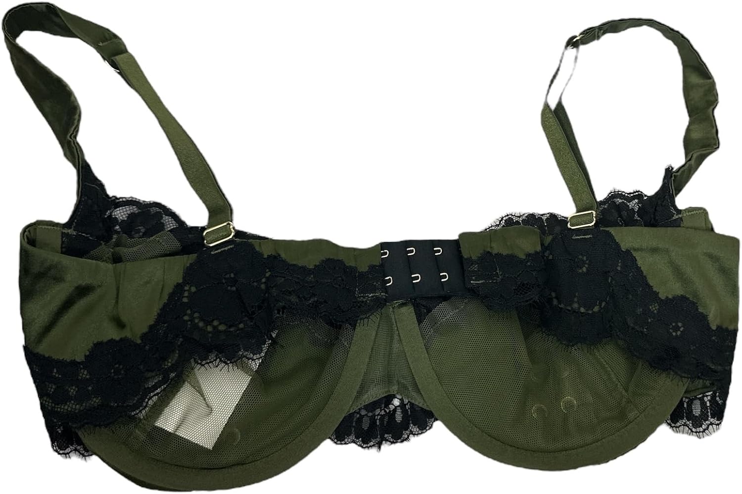 Бюстгальтер-балконет Victoria's Secret Atelier с атласной кружевной отделкой и легкой подкладкой. Цвет: зеленый, новый., Green — фото 2