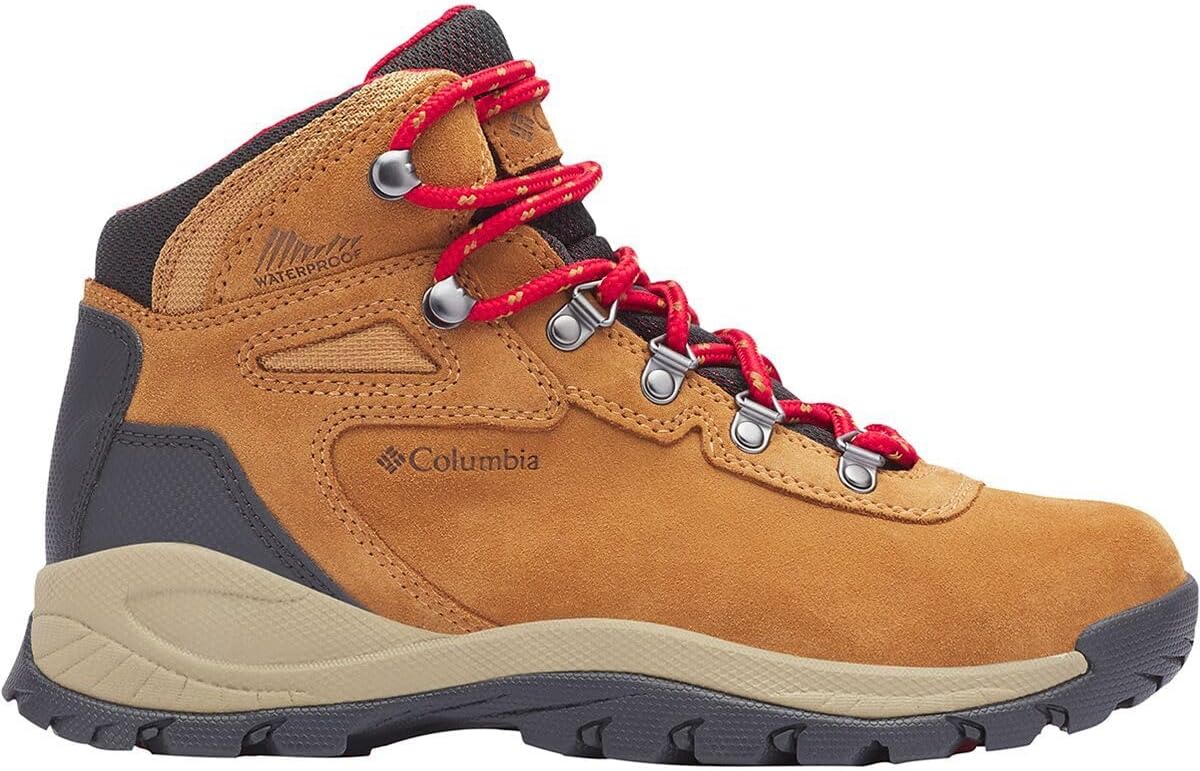 

Женские кроссовки Columbia Newton Ridge Plus Waterproof Amped, цвет Elk/Mountain Red, 6