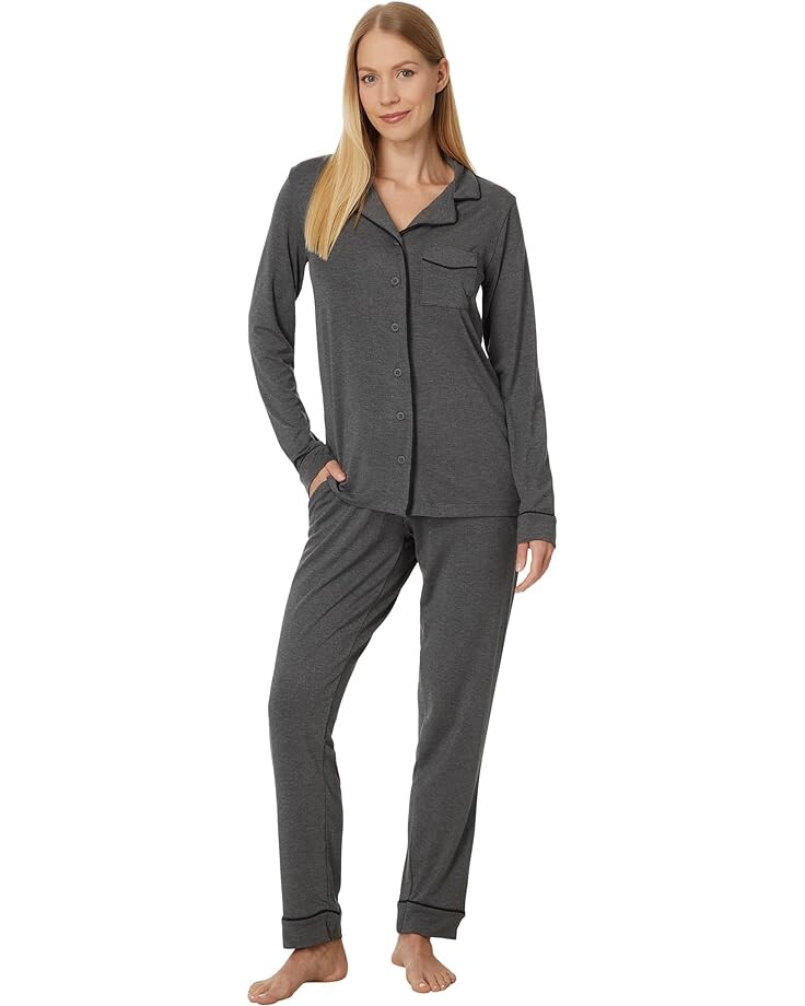 

Пижама MeUndies Long Sleeve Modal, цвет Heather Charcoal