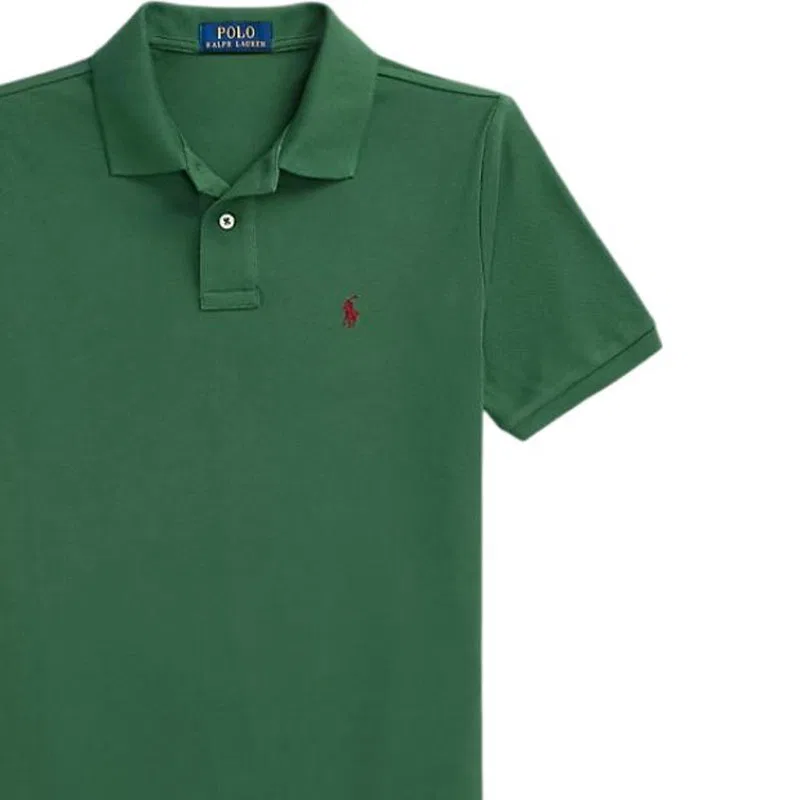 Поло для детей Polo Ralph Lauren Classic Version зеленое — фото 3