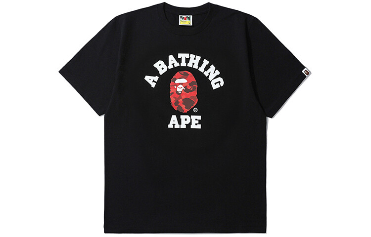 

A BATHING APE Мужская футболка, Черный/Фиолетовый