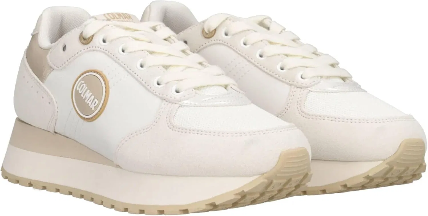 Мужские низкие кроссовки COLMAR Travis Authentic, White Beige — фото 2