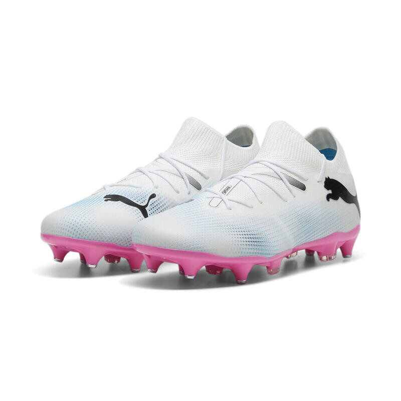 

Футбольные бутсы FUTURE 7 MATCH MxSG мужские PUMA White Black Poison Pink