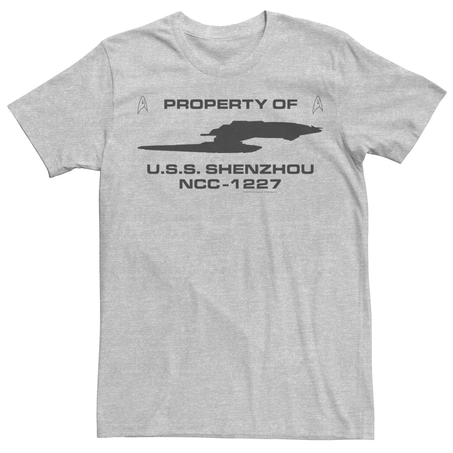 

Мужская вещь Star Trek Discovery Property of U.S.S. Футболка с рисунком Shenzhou NCC-1227 Licensed Character