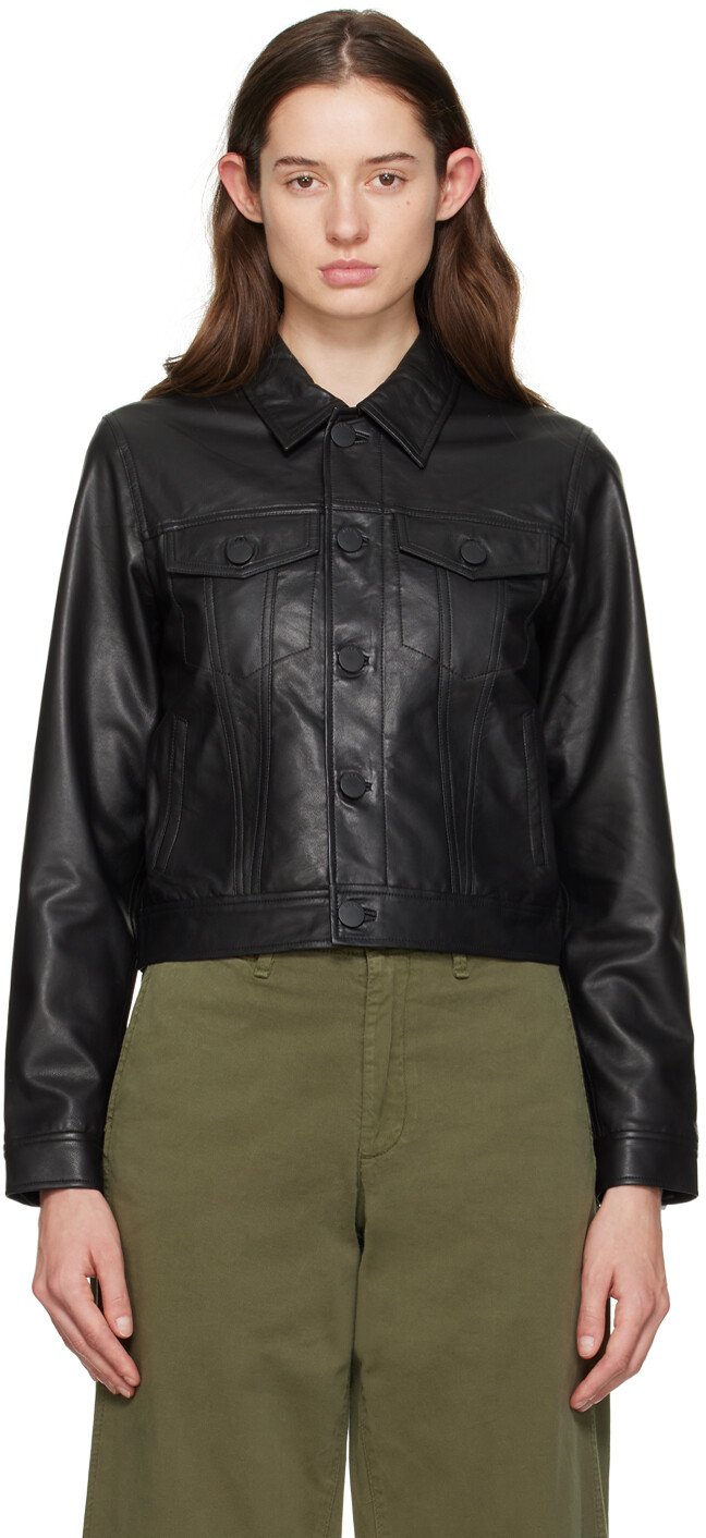 

Черная кожаная куртка Debbie Rag & Bone