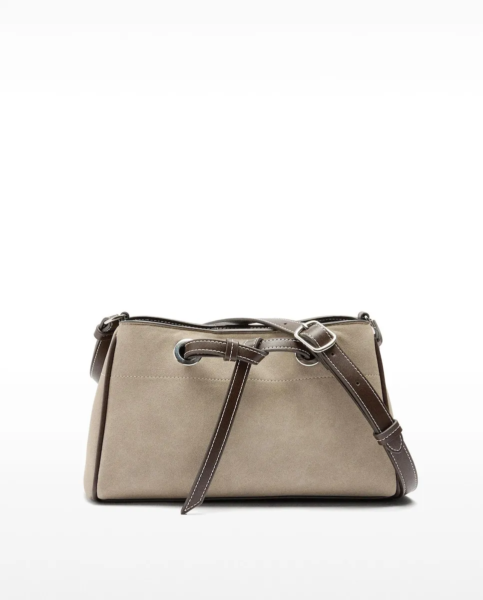 

Узкая женская Сумка через плечо с несколькими отделениями и магнитной застежкой Parfois, серо-коричневый
