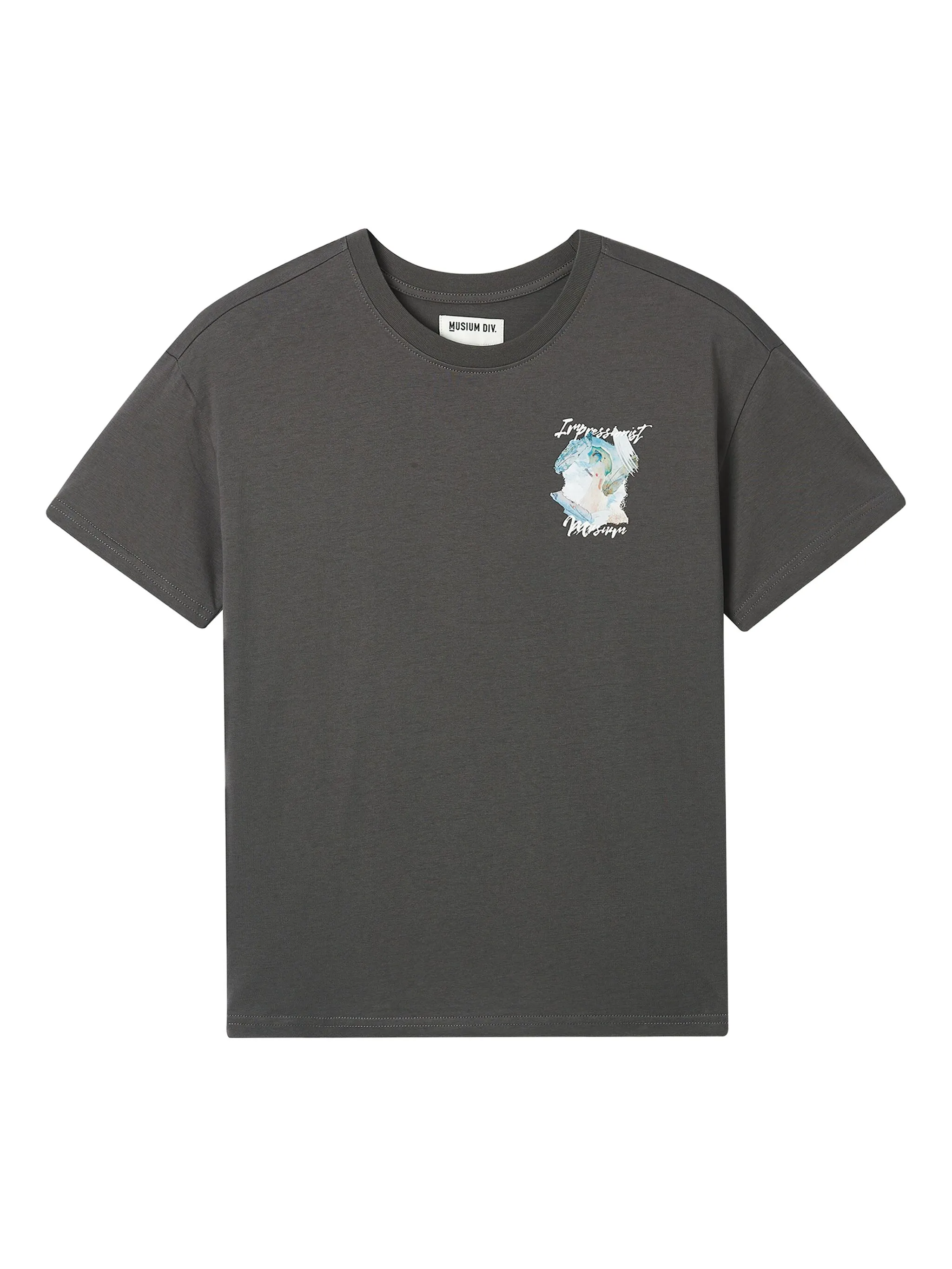 

Футболка с графичным принтом Musium Div., серый