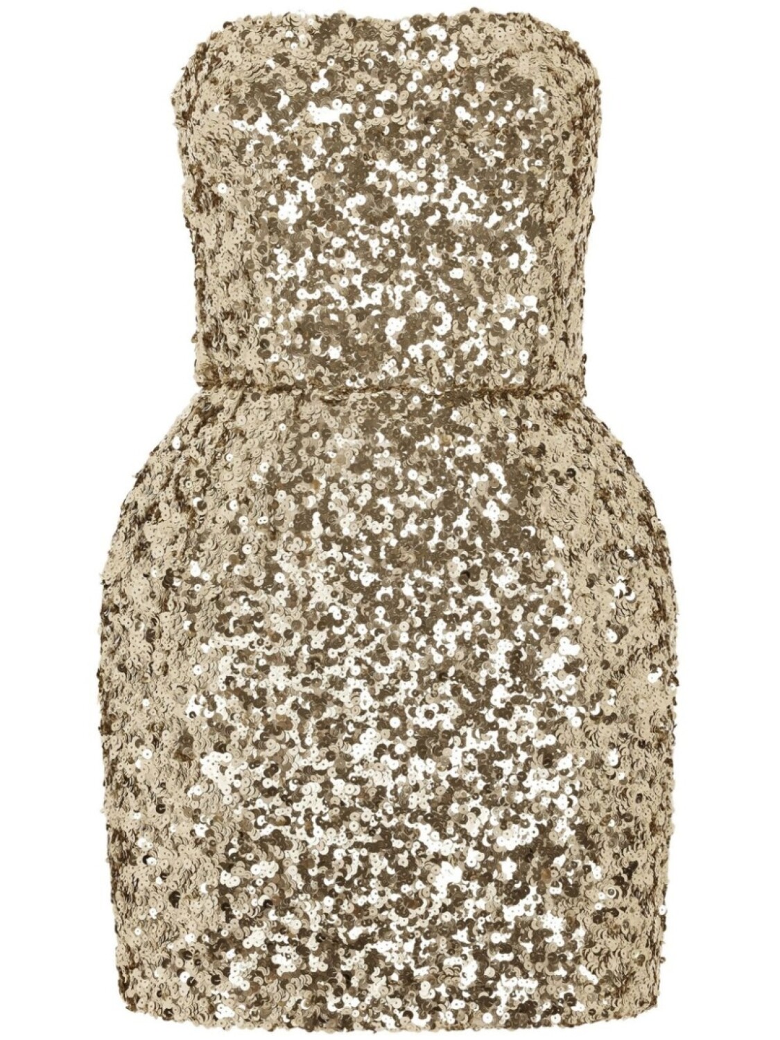 

Dolce & Gabbana платье мини с пайетками, золотой