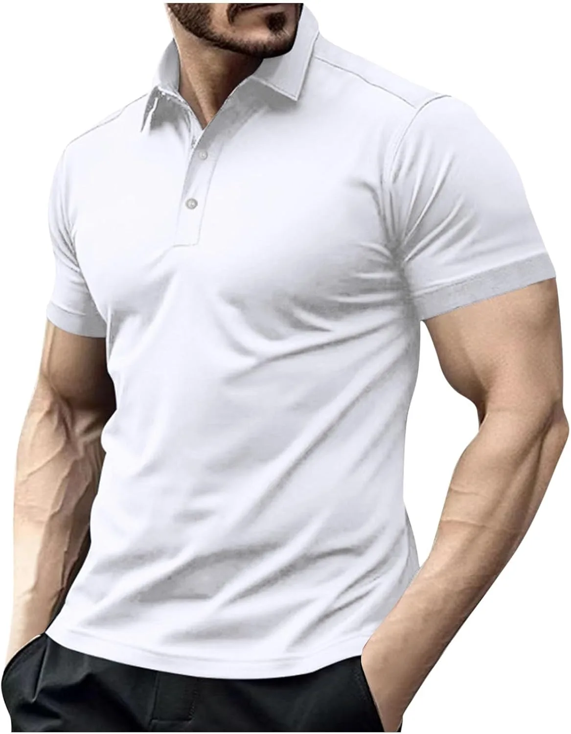 

Футболка-поло мужская Casual, короткий рукав, классическая